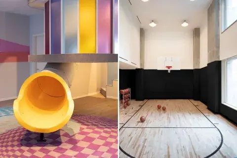 De unos 511 metros cuadrados, con cinco habitaciones, cuatro baños completos, dos baños medios y una terraza gigante