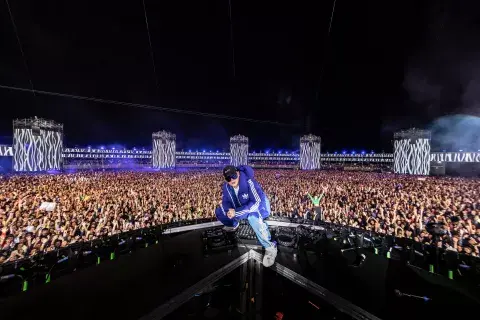 Bizarrap en su primer show en el Hipódromo de Buenos Aires. Bizarrap en su primer show en el Hipódromo de Buenos Aires.