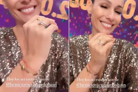 Los accesorios que Benicio hizo en el cole para Pampita. Los accesorios que Benicio hizo en el cole para Pampita.