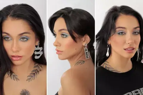 El set de aros de María Becerra.
