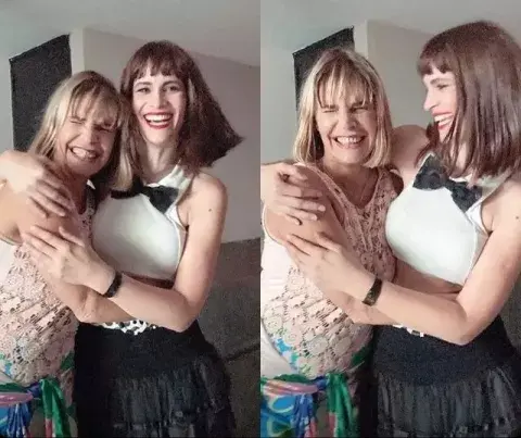 Mica Riera con Fabi Cantilo Mica Riera con Fabi Cantilo