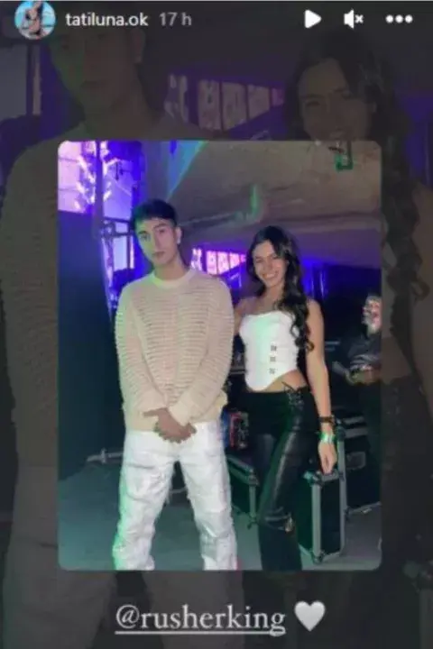 Rusherking y Tatiana Luna. Rusherking y Tatiana Luna.