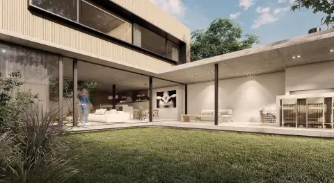 La casa propone un estilo contemporáneo. La casa propone un estilo contemporáneo.