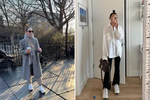 En mood sporty, las zapatillas blancas también sirven para looks algo más formales. En mood sporty, las zapatillas blancas también sirven para looks algo más formales.