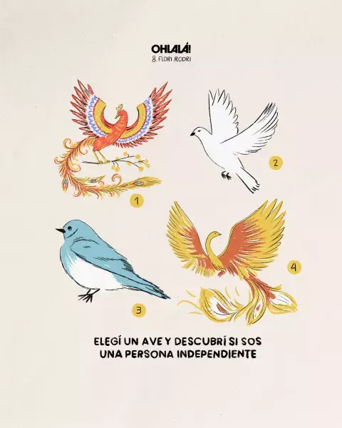 Elegí el ave que más te guste.
