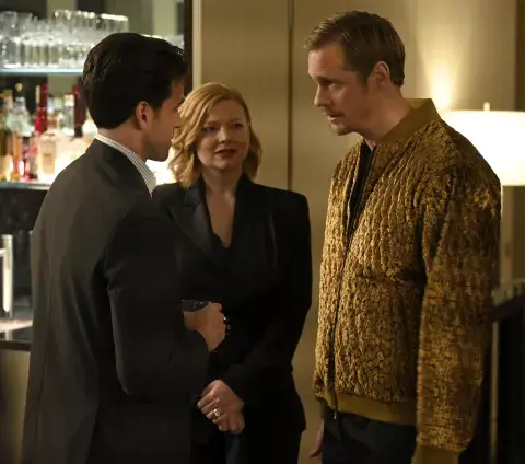 Alexander Skarsgård durante la última temporada de Succession. Alexander Skarsgård durante la última temporada de Succession.
