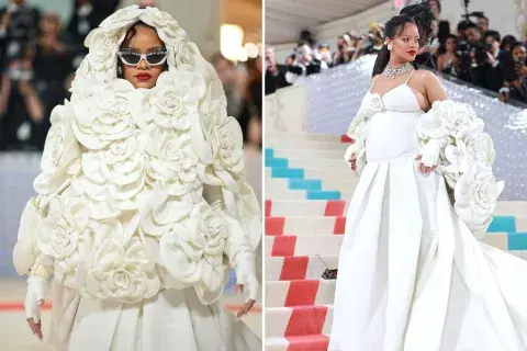 Rihanna nos recordó al look de Lizzo en los Grammys.