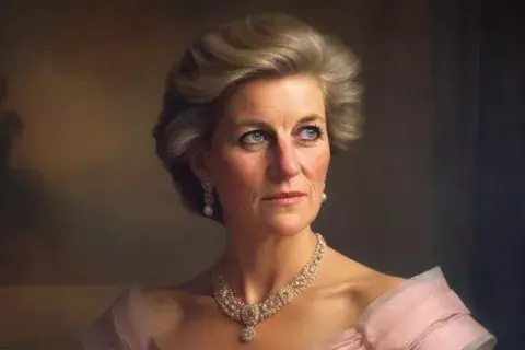 Mateniendo su icónico pelo corto, según la inteligencia artificial Lady Di se vería así a los 62 años. Mateniendo su icónico pelo corto, según la inteligencia artificial Lady Di se vería así a los 62 años.