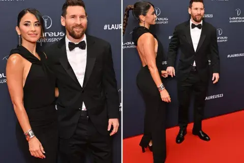 Anto y Lio durante la alfombra roja. Anto y Lio durante la alfombra roja.