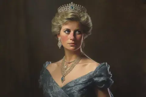 Todos los retratos la muestran como parte de la realeza. Todos los retratos la muestran como parte de la realeza.