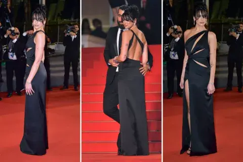 Dua Lipa durante la red carpet del Festival de Cannes. Dua Lipa durante la red carpet del Festival de Cannes.