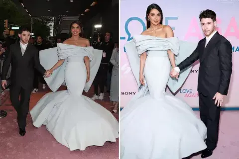 Nick Jonas acompañó a Priyanka Chopra en el estreno de la peli. Nick Jonas acompañó a Priyanka Chopra en el estreno de la peli.