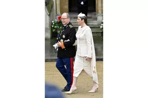 Los príncipes Alberto y Charlene de Mónaco. Los príncipes Alberto y Charlene de Mónaco.