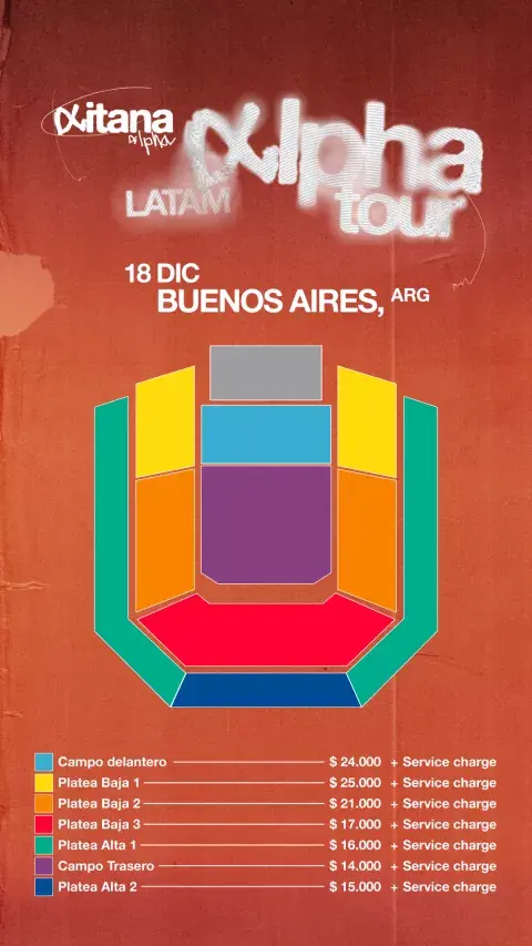 La lista de precios de las entradas para ver a Aitana. La lista de precios de las entradas para ver a Aitana.