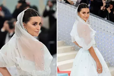 Penélope Cruz nos vuelve a enamorar, esta vez, con un vestido blanco.