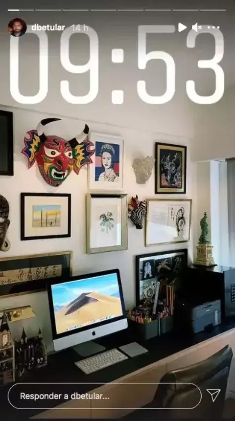 El jurado compartió en las redes sociales algunos rincones de su hogar.