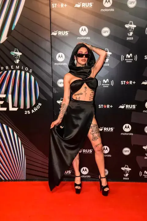 La Joaqui como la mejor vestida de los Premios Gardel, según Benite Fernández. La Joaqui como la mejor vestida de los Premios Gardel, según Benite Fernández.