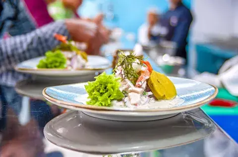 El tercer puesto fue para Lima, Perú, con el ceviche. El tercer puesto fue para Lima, Perú, con el ceviche.