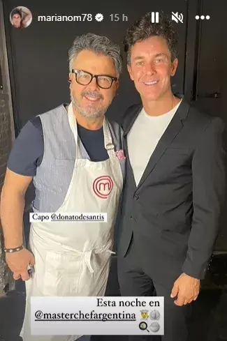 Mariano Martínez y Donato Di Santis, en la previa al programa