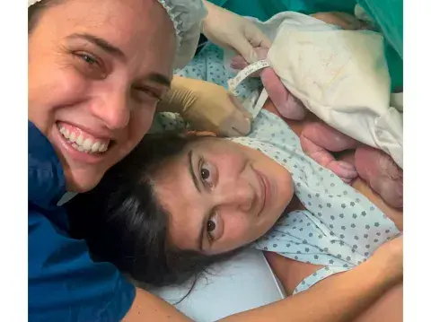 Jazmín Beccar Varela fue mamá junto a su novia, Sofía Accattoli.