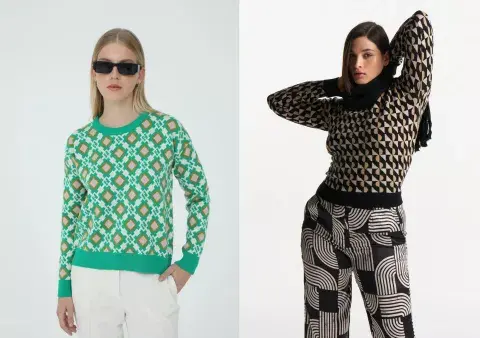 El tejido jacquard es un clásico que se reinventa con los tonos de la temporada. El tejido jacquard es un clásico que se reinventa con los tonos de la temporada.