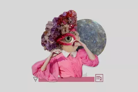 Collage del signo de Virgo.