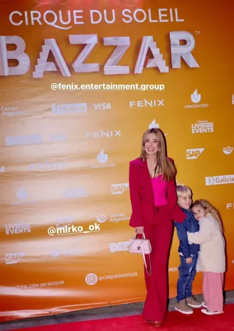Jesica Cirio asistió con su hija Chloe y con Mirko.