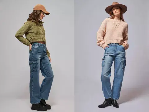El modelo más trendy de 2023 también llegó al denim. El modelo más trendy de 2023 también llegó al denim.