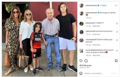 Una de las últimas fotos de la familia Menem.