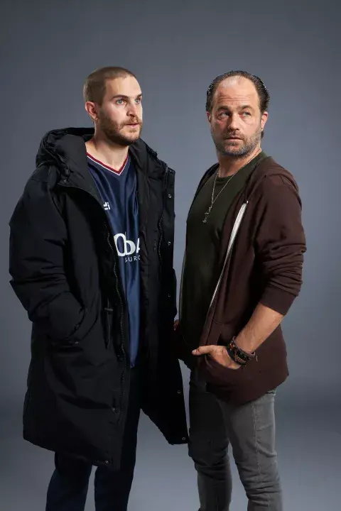 Matías Mayer y Gastón Pauls, los protagonistas de Barrabrava.