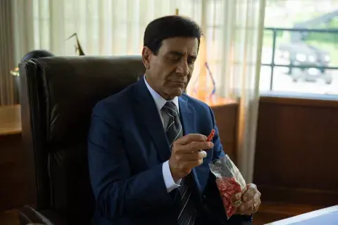 Tony Shalhoub es Roger Enrico, director ejecutivo de la compañía. Tony Shalhoub es Roger Enrico, director ejecutivo de la compañía.