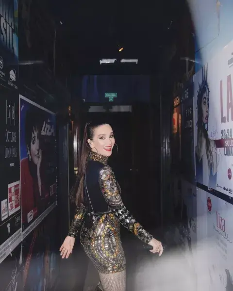 Nati Oreiro por subir al escenario del Luna Park. Nati Oreiro por subir al escenario del Luna Park.