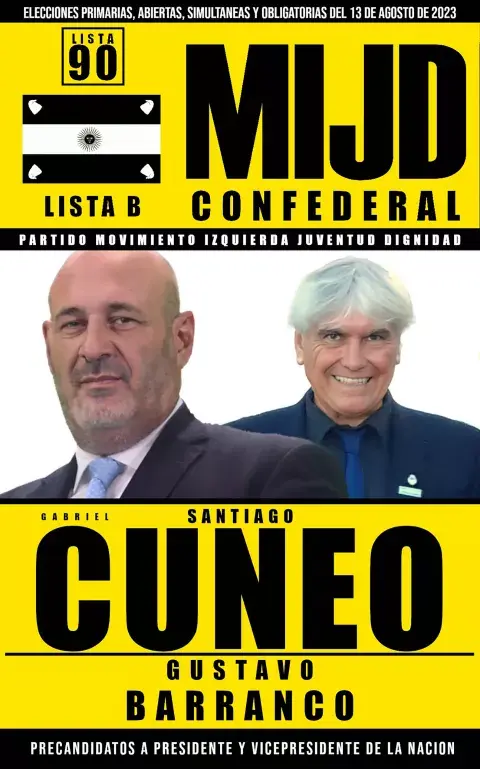 Santiago Cuneo y Gustavo Barranco, por MIJD Confederal.