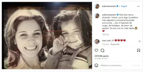 Zulema y Zulemita, en una foto compartida en redes sociales.