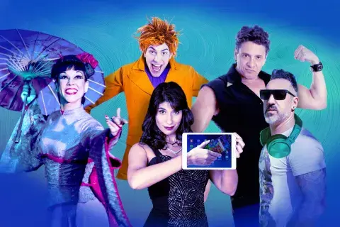 Magos, magas y un DJ en vivo, la propuesta de Magia Mashup. Magos, magas y un DJ en vivo, la propuesta de Magia Mashup.