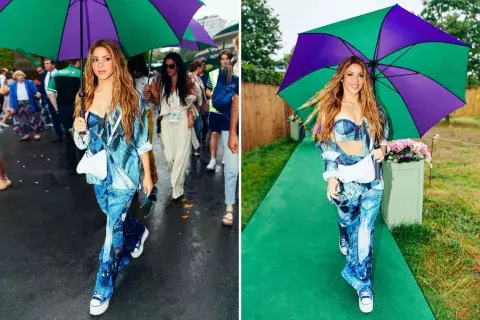 Súper fashionista, Shakira se robó las miradas de todos en Wimbledon. Súper fashionista, Shakira se robó las miradas de todos en Wimbledon.