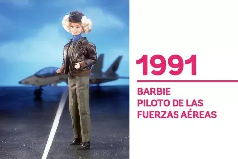 1991 Piloto de las Fuerzas Aéreas es el modelo que en 1991 sale al mercado con su pelo corto. 1991 Piloto de las Fuerzas Aéreas es el modelo que en 1991 sale al mercado con su pelo corto.