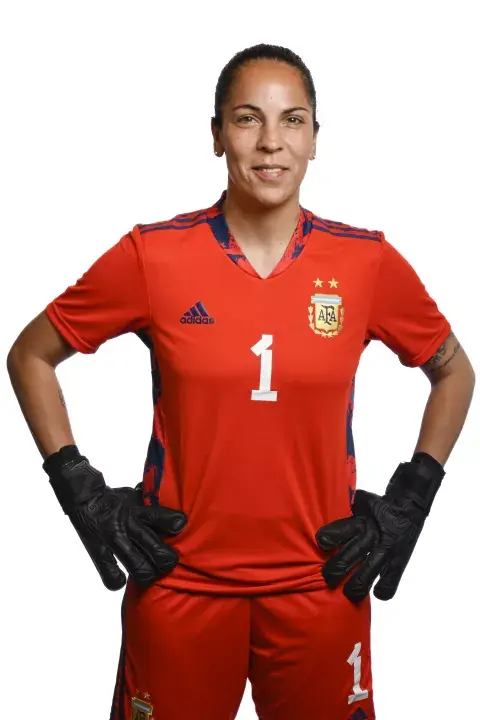 Vanina Correa, arquera de la selección argentina femenina de fútbol. Vanina Correa, arquera de la selección argentina femenina de fútbol.