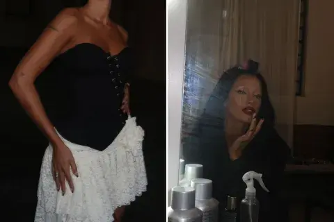 Oriana Sabatini en su última producción de moda.
