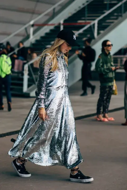 Vestido de lentejuelas.