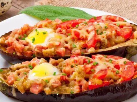 Berenjenas rellenas. Berenjenas rellenas.
