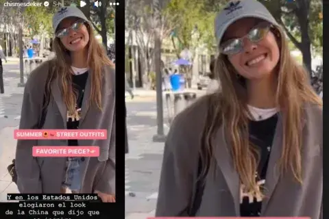 Dueña de un street style único, la China Suárez impactó con su look por las calles de Nueva York.