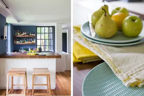 Una barra propia en casa, el rincón perfecto para unas copas de a dos o con amigos. Una barra propia en casa, el rincón perfecto para unas copas de a dos o con amigos.