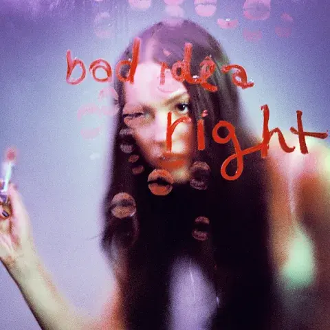 Portada oficial de bad idea, right? de Olivia Rodrigo. Portada oficial de bad idea, right? de Olivia Rodrigo.