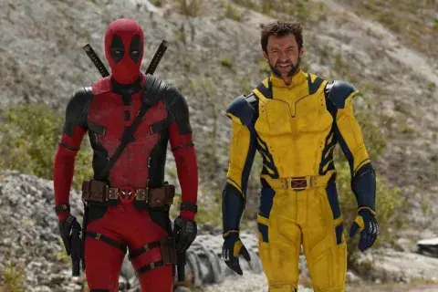  Ryan Reynolds y Hugh Jackman en una foto filtrada de Deadpool 3.