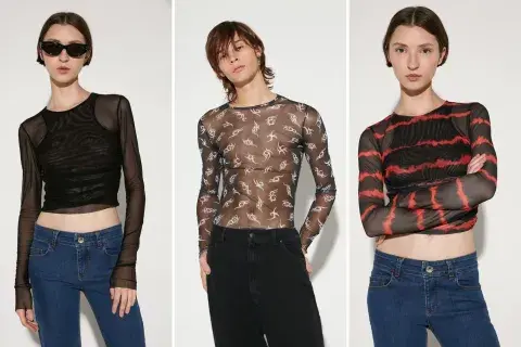 Complot tiene muchos modelos: desde clásicos en total black, hasta crop tops con diseños copados.