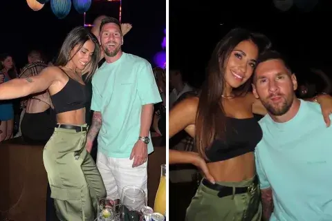 Lio y Antonella salieron a comer a  Gekko, un restaurante de asador japonés