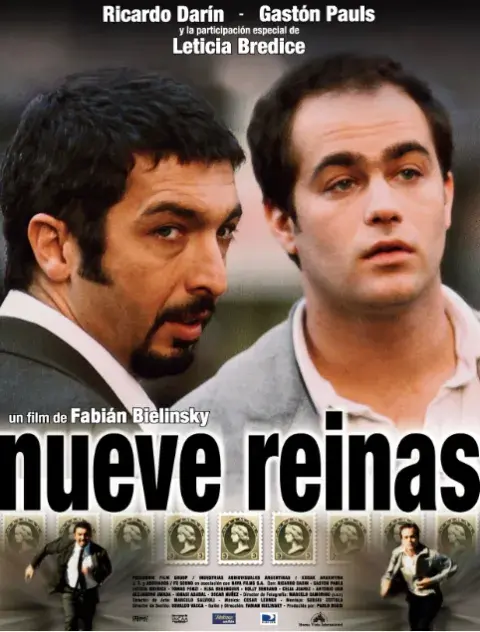 Poster de la película argentina Nueve Reinas, que vuelve remasterizada en 4K. Poster de la película argentina Nueve Reinas, que vuelve remasterizada en 4K.
