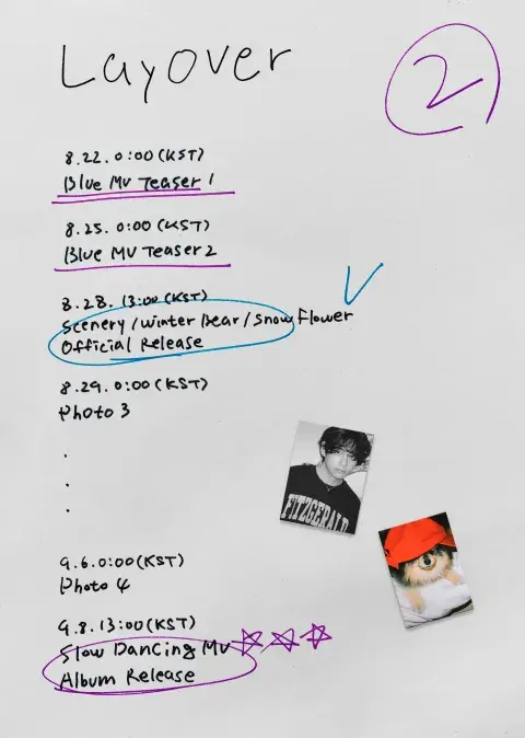 El nuevo calendario de estrenos de Taehyung. El nuevo calendario de estrenos de Taehyung.