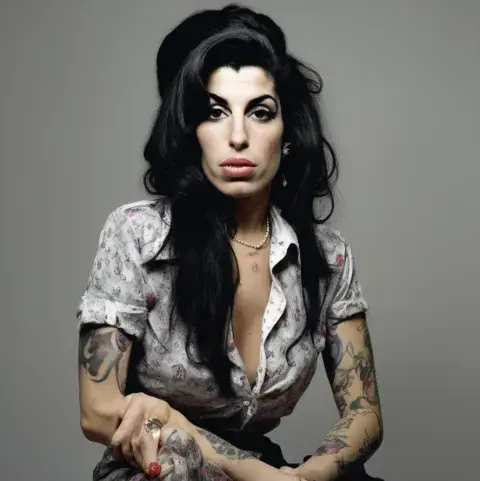 Amy Winehouse: así luciría hoy según la inteligencia artificial. Amy Winehouse: así luciría hoy según la inteligencia artificial.